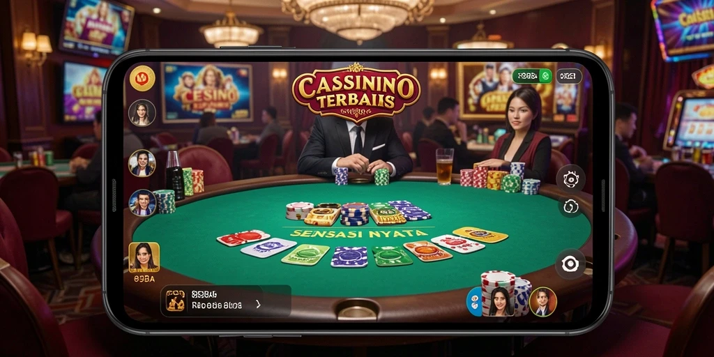 Tampilan gameplay 898A dengan dealer live dan interaksi pemain.
