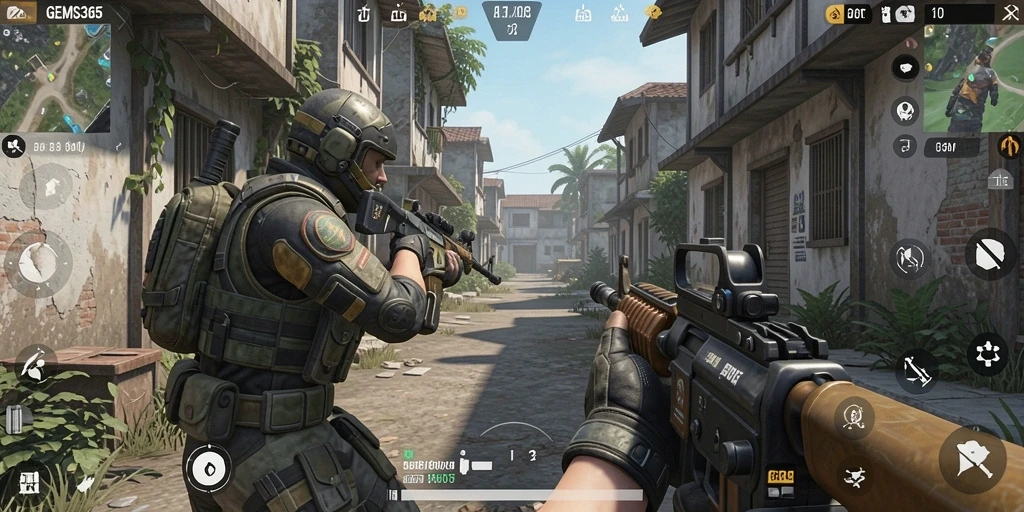 Tampilan gameplay GEMS365 yang mendebarkan dan berintensitas tinggi.