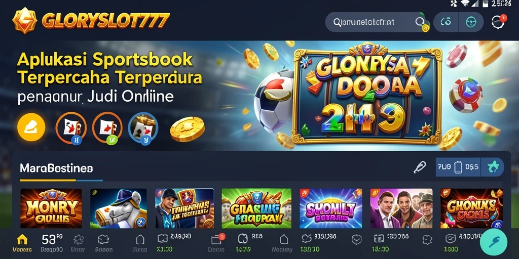 Tampilan gameplay Sportsbook yang menarik di GLORYSLOT777.