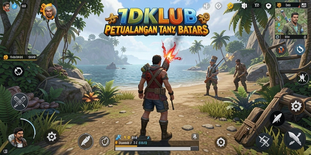 Tangkapan layar gameplay IDKLUB menampilkan petualangan menakjubkan di dunia terbuka.