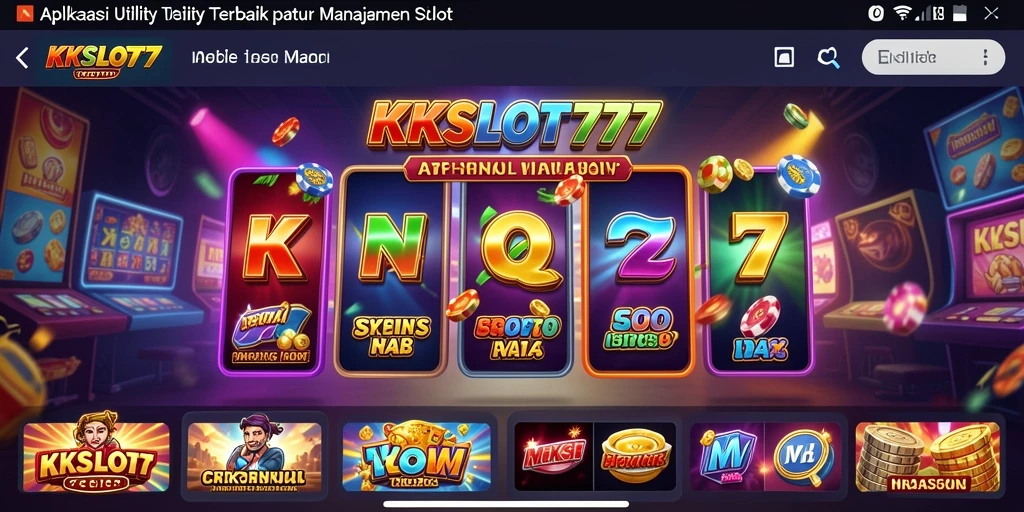 Screenshot KKSLOT777 menunjukkan fitur unggulan dalam pengelolaan slot.