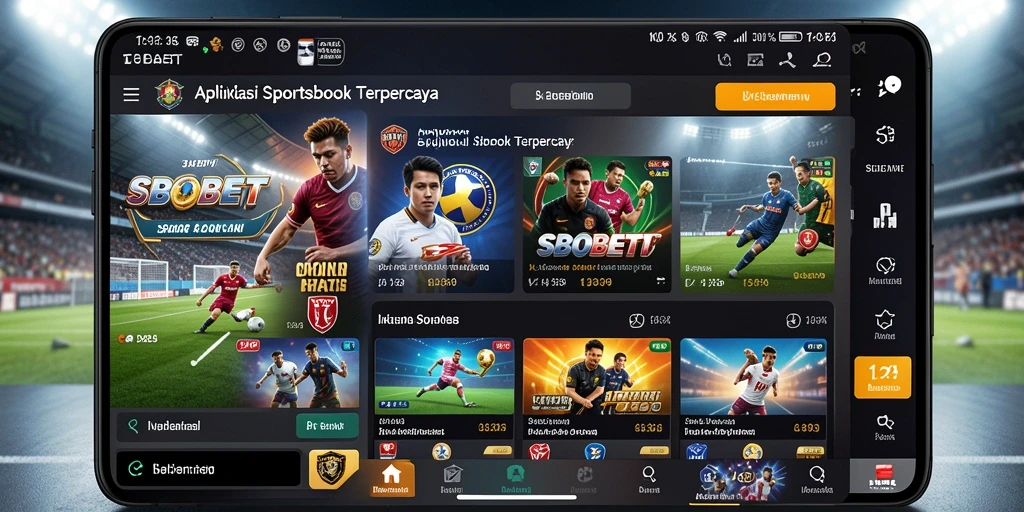 Tampilan gameplay taruhan olahraga di aplikasi SBOBET yang menarik.