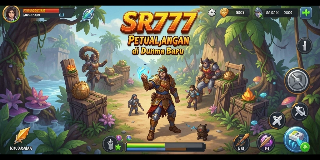 Tangkapan layar gameplay SR777 menampilkan aksi petualangan yang mendebarkan.