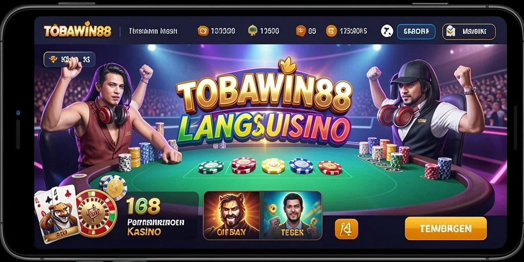 Gameplay Live Casino TOBAWIN88 dengan dealer profesional.